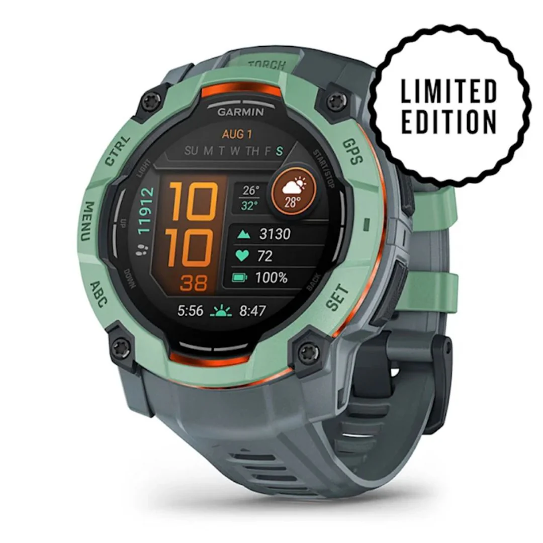 Garmin Instinct 3 AMOLED, 50mm, vedenvihreä ja siniharmaa, GPS-älykello 010-03020-01