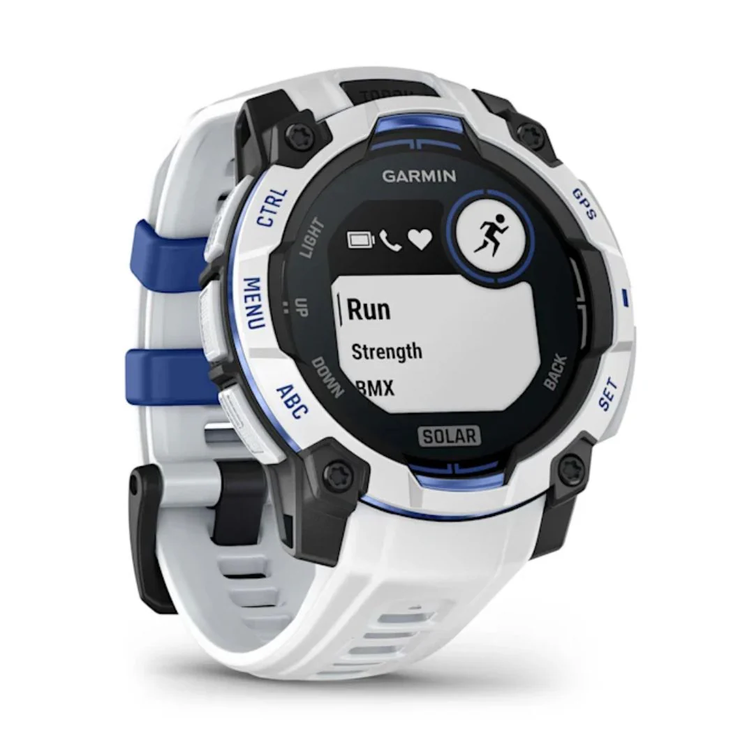 Garmin Instinct 3 Solar, 45mm, vaaleanharmaa ja sähkönsininen, GPS-älykello 010-02934-03 - Image 3
