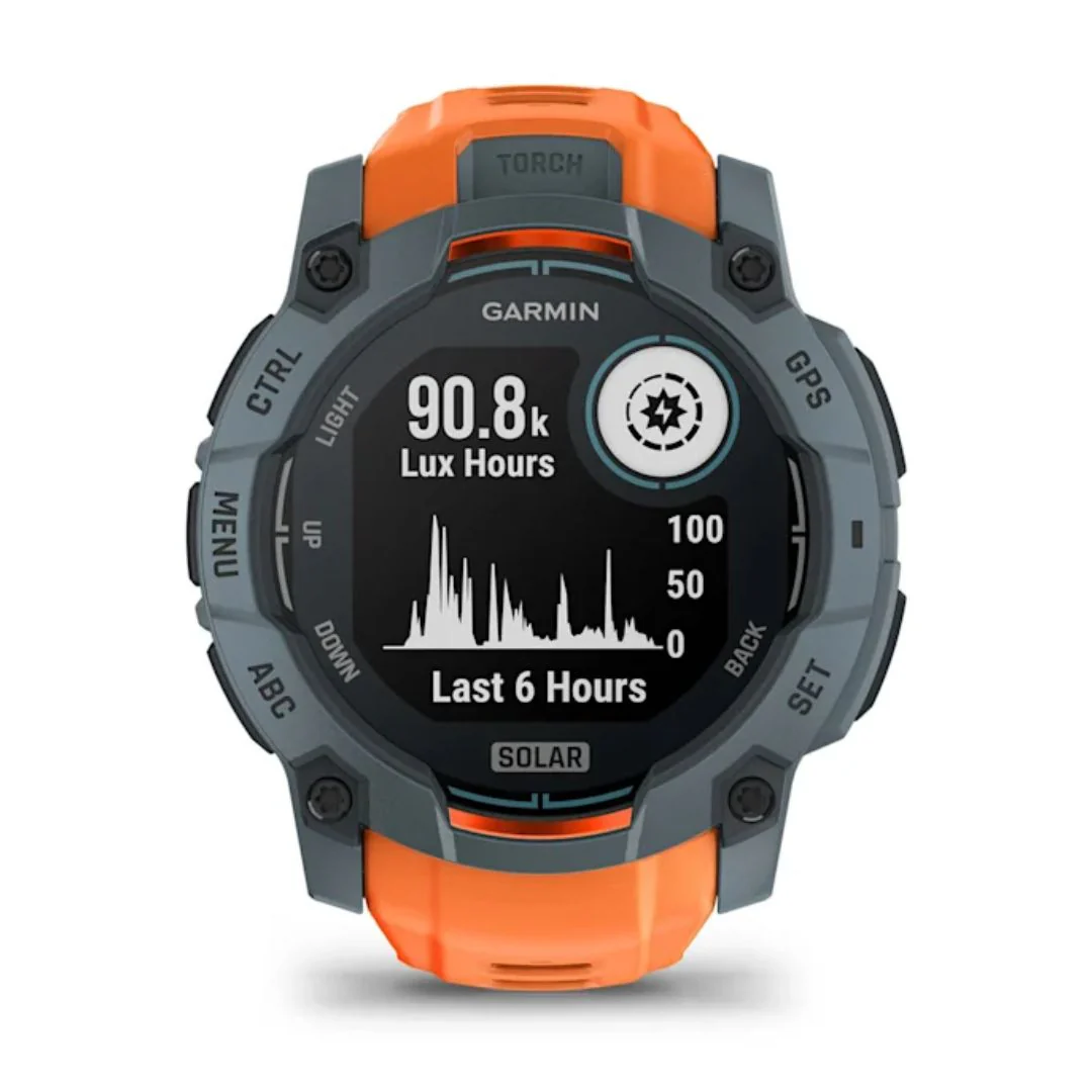 Garmin Instinct 3 Solar, 50mm, siniharmaa ja oranssi, GPS-älykello 010-02935-01 - Image 2
