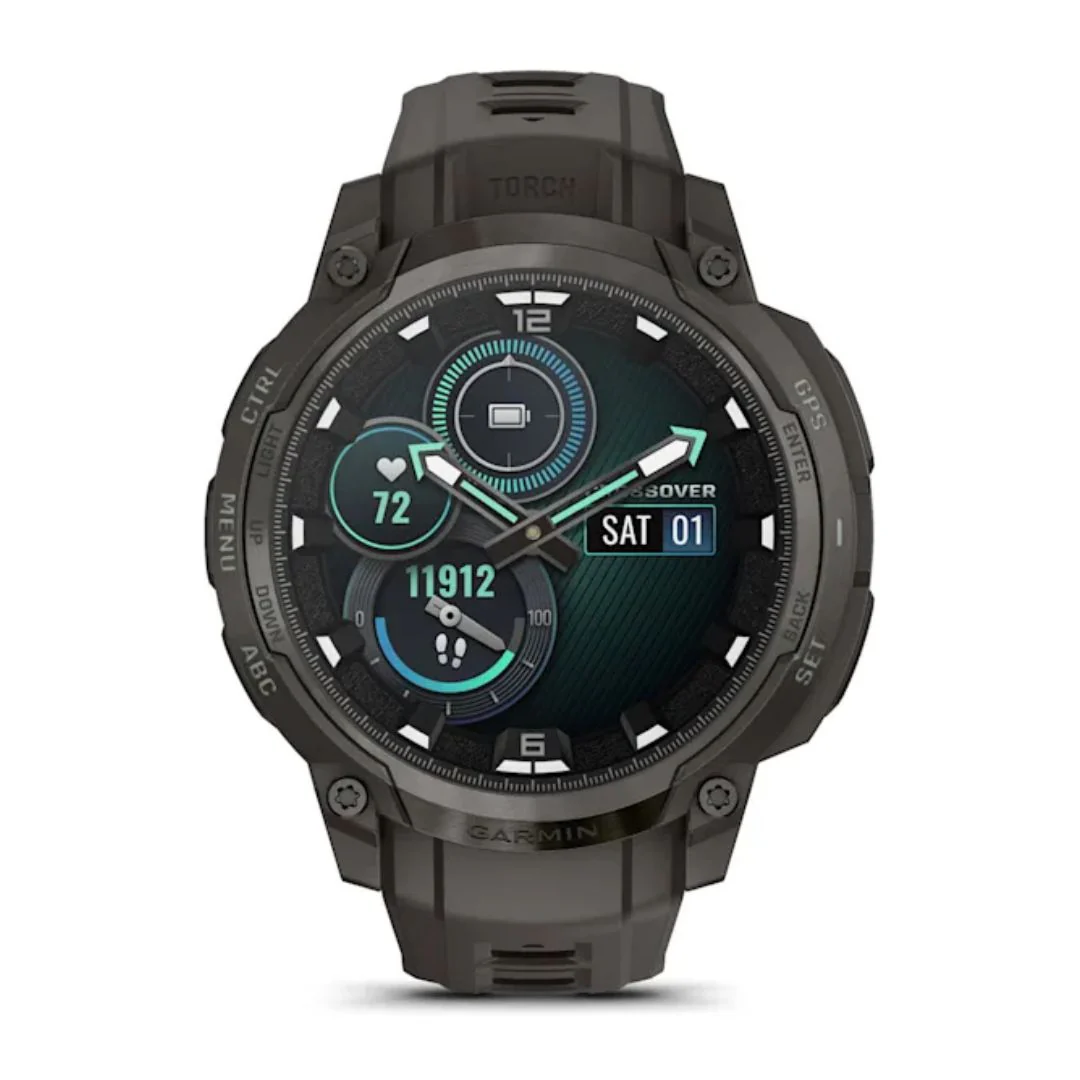 Garmin Instinct Crossover AMOLED, musta, GPS-hybridiälykello 010-03398-00 - Image 2