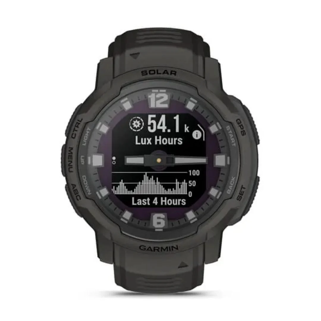 Garmin Instinct Crossover Solar, Black Graphite, GPS-hybridiälykello 010-02730-01 - Image 2