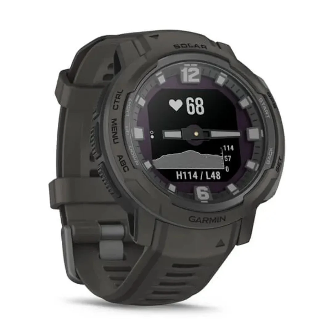 Garmin Instinct Crossover Solar, Black Graphite, GPS-hybridiälykello 010-02730-01 - Image 3