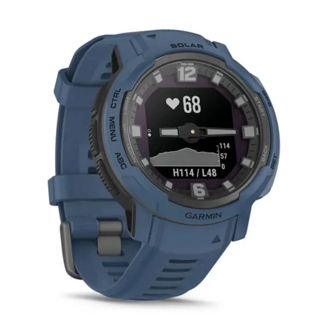 Garmin Instinct Crossover Solar, Tidal Blue, GPS-hybridiälykello 010-02730-02 - Image 3