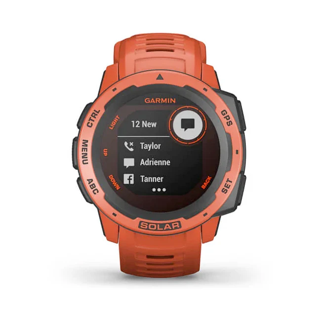 Garmin Instinct Solar Flame Red tulipunainen älykello 010-02293-20 - Image 6