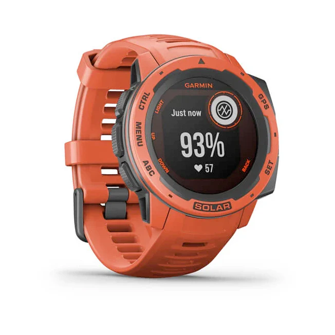 Garmin Instinct Solar Flame Red tulipunainen älykello 010-02293-20 - Image 9