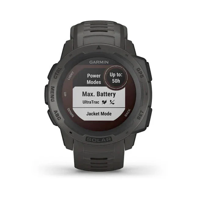 Garmin Instinct Solar Graphite grafiitinharmaa älykello 010-02293-00 - Image 6