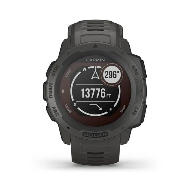 Garmin Instinct Solar Graphite grafiitinharmaa älykello 010-02293-00 - Image 7