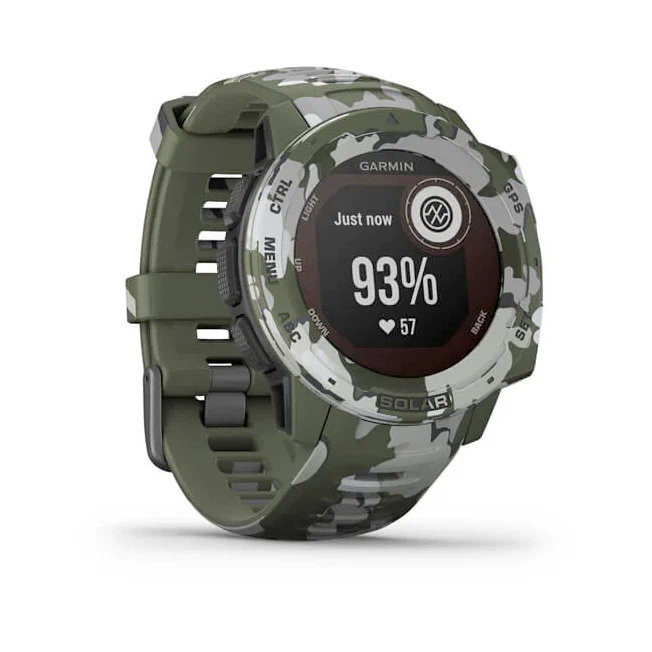 Garmin Instinct Solar Lichen Camo maastokuvio älykello 010-02293-06 - Image 3