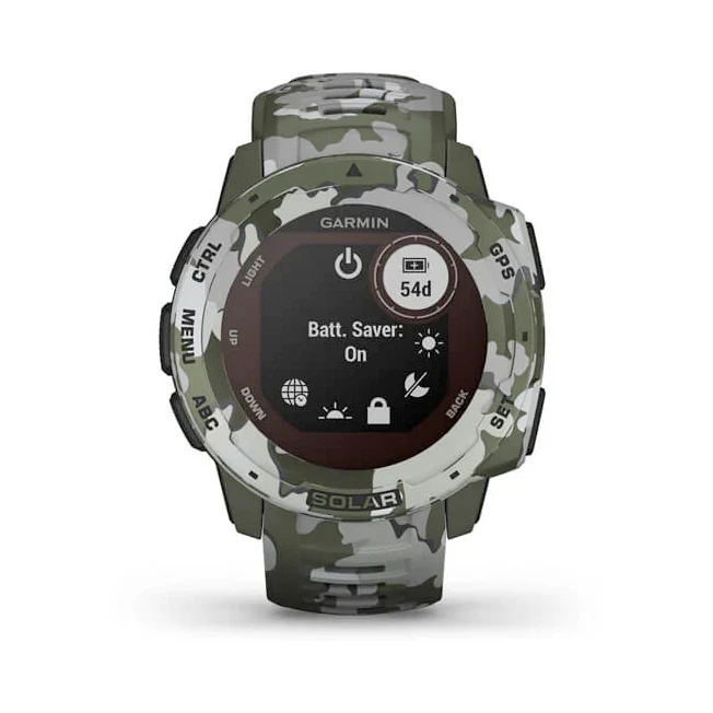 Garmin Instinct Solar Lichen Camo maastokuvio älykello 010-02293-06 - Image 6