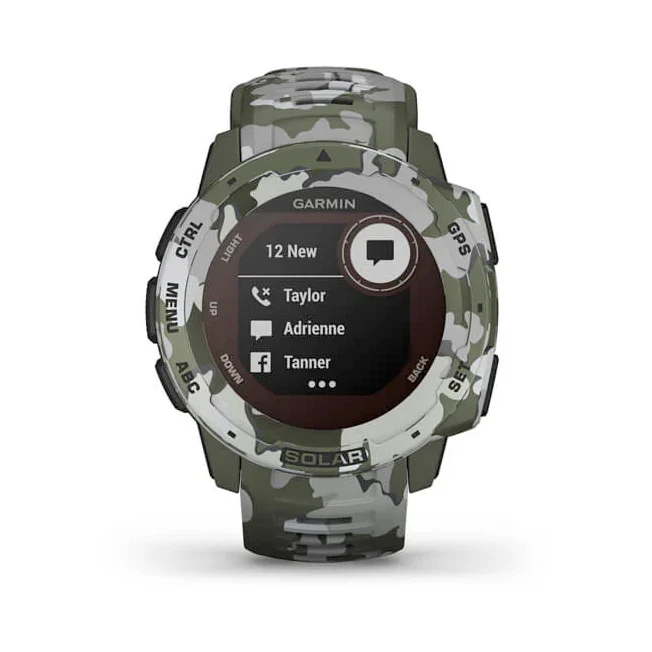 Garmin Instinct Solar Lichen Camo maastokuvio älykello 010-02293-06 - Image 8