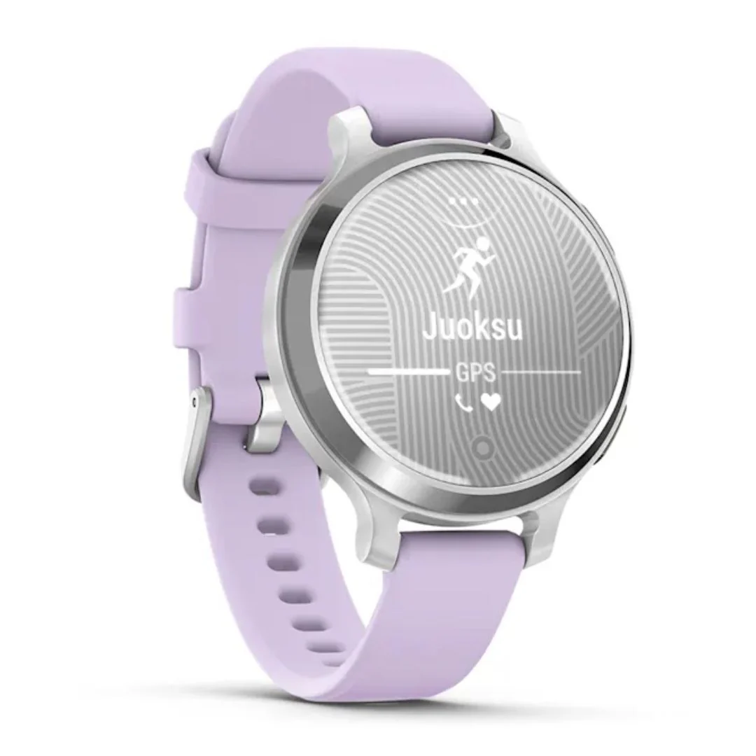 Garmin Lily 2 Active, hopea ja vaaleanvioletti silikonihihna, 010-02891-01 - Image 3