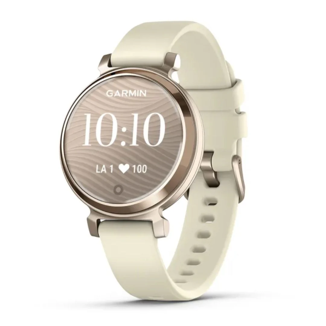 Garmin Lily 2, vaalea kulta ja kookoksenvärinen silikonihihna, 010-02839-00