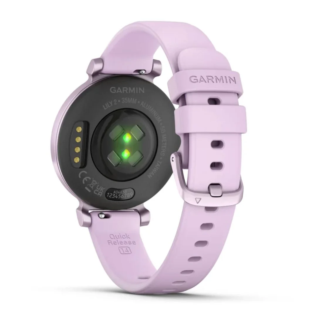 Garmin Lily 2, metallinen lila ja lilanvärinen silikonihihna, 010-02839-01 - Image 5