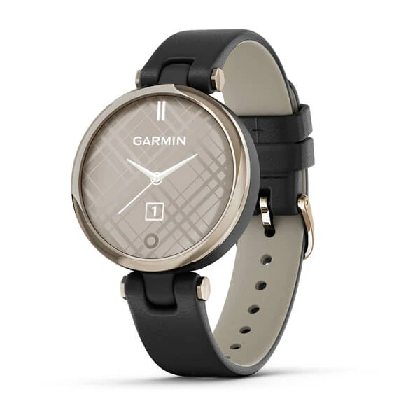 Garmin Lily Classic Cream Gold-Black, vaalea kulta ja musta 010-02384-B1