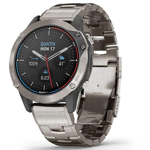 Garmin quatix 6 Titanium titaani ja titaanihihna, aktiivisuusranneke 010-02158-95