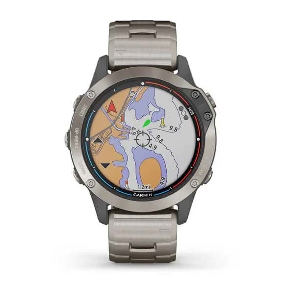 Garmin quatix 6 Titanium titaani ja titaanihihna, aktiivisuusranneke 010-02158-95 - Image 2