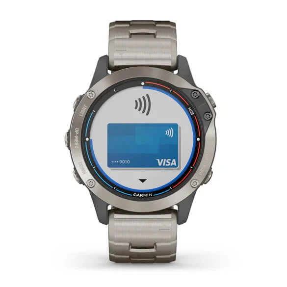 Garmin quatix 6 Titanium titaani ja titaanihihna, aktiivisuusranneke 010-02158-95 - Image 6