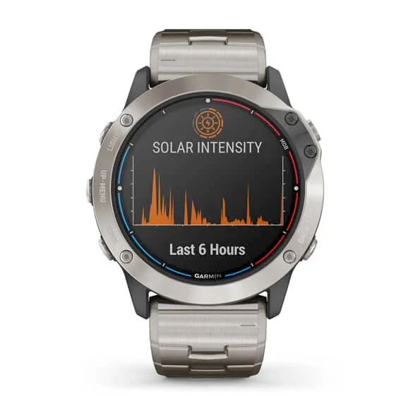 Garmin quatix 6x Solar titaani, aktiivisuusranneke 010-02157-31 - Image 2