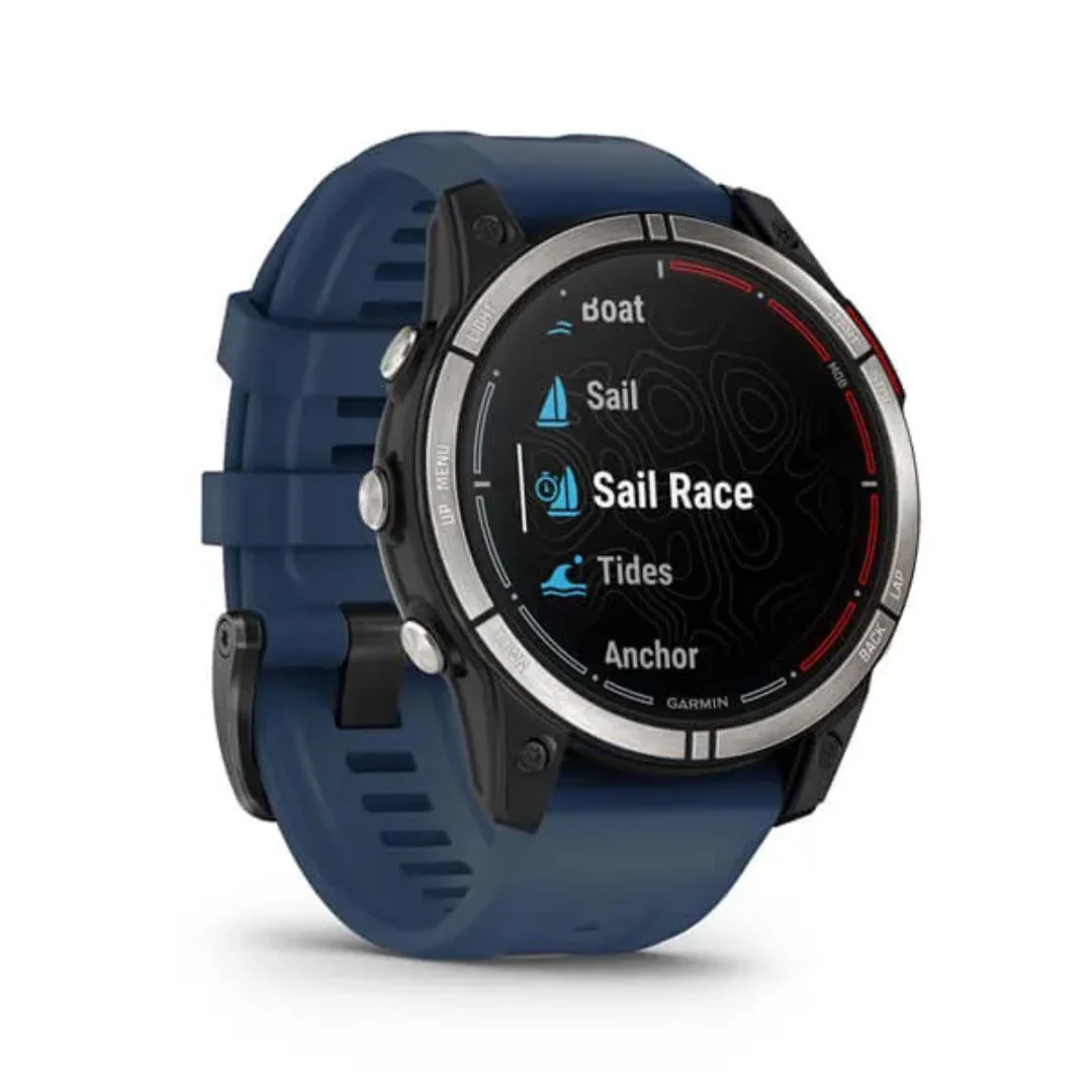 Garmin Quatix 7 Sapphire, titaani ja sininen silikoniranneke, Amoled GPS-älykello 010-02582-61 - Image 3