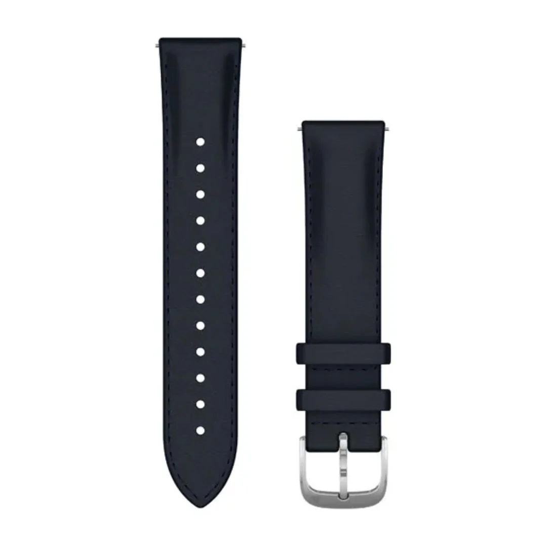 Garmin Quick release -nahkaranneke 20mm, pikakiinnitys, tummansininen, 010-12924-20