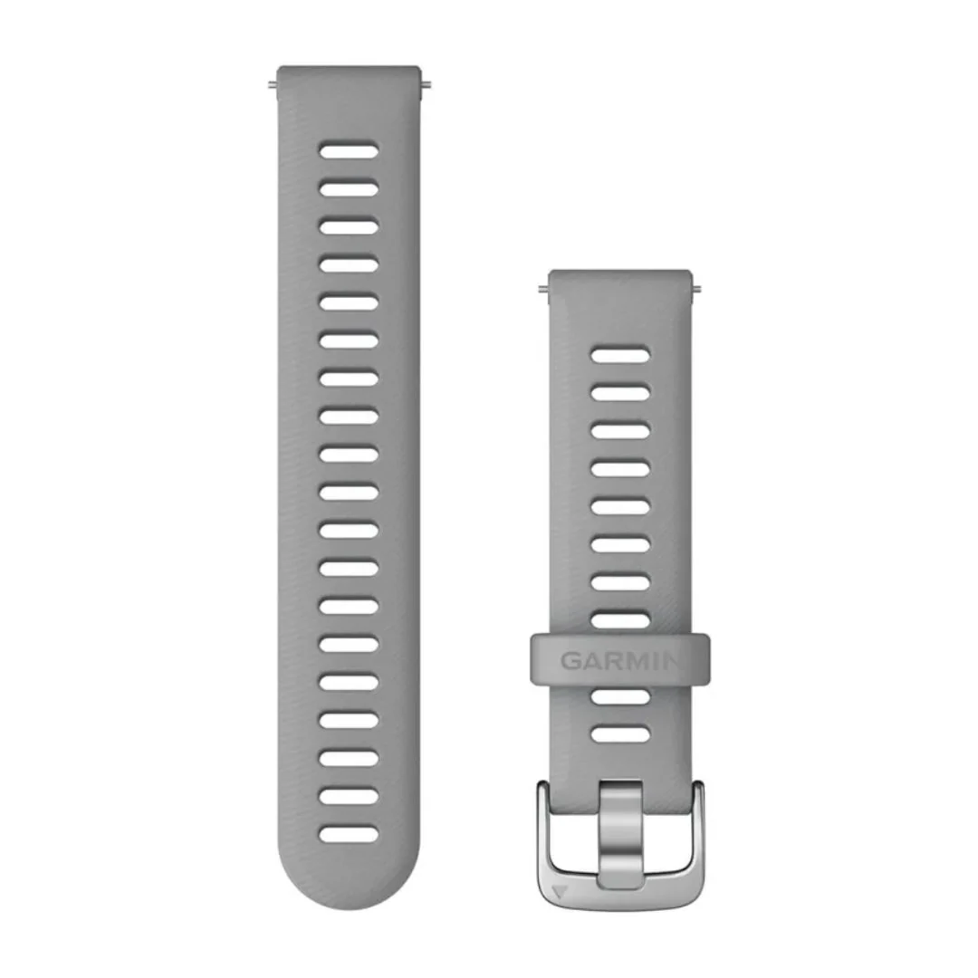 Garmin Quick release -silikoniranneke 18mm, pikakiinnitys, utuharmaa, 010-11251-3G