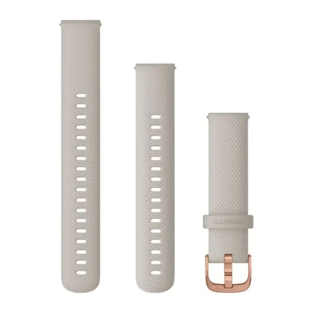 Garmin Quick release -silikoniranneke 18mm, pikakiinnitys, vaalea hiekka, 010-12924-32