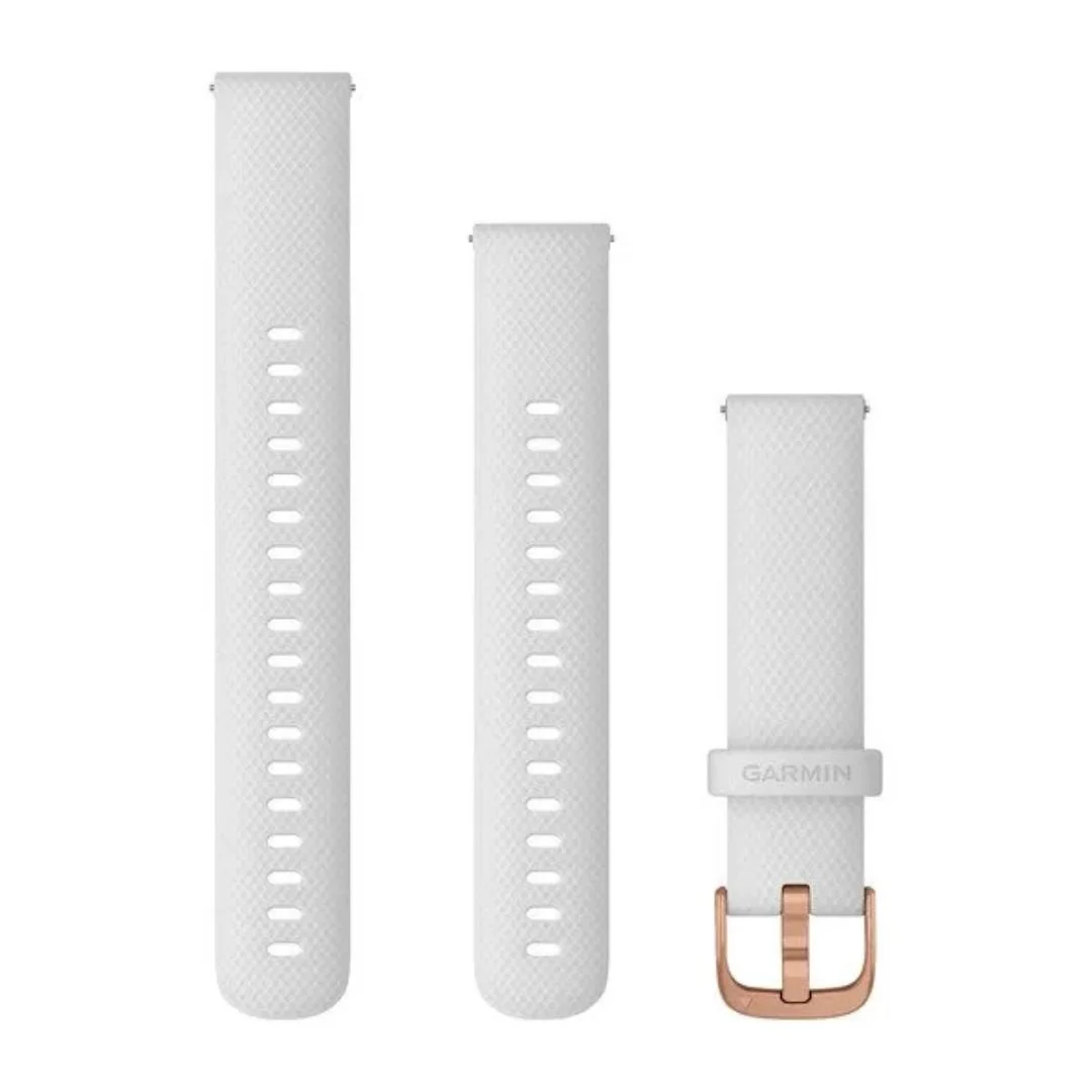 Garmin Quick release -silikoniranneke 18mm, pikakiinnitys, valkoinen, 010-12932-02