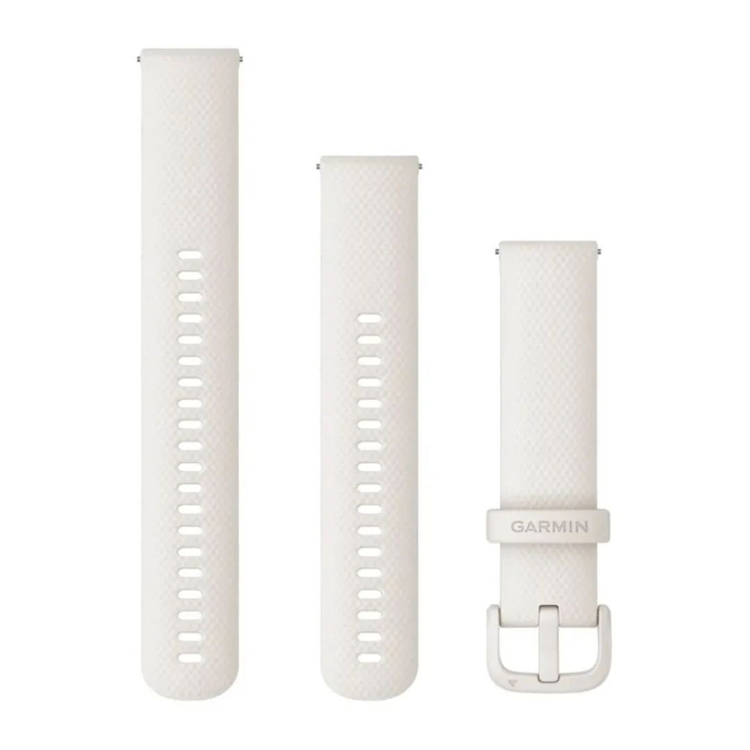 Garmin Quick release -silikoniranneke 20mm, pikakiinnitys, norsunluunvalkoinen, 010-12924-80