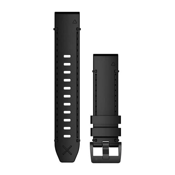Garmin QuickFit 22mm ranneke, Aito Horween musta nahkahihna 010-12738-19