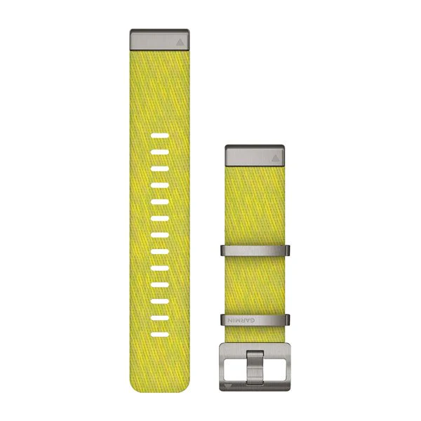 Garmin QuickFit 22mm ranneke, jakardikudottu kelta-vihreä nailon 010-12738-23