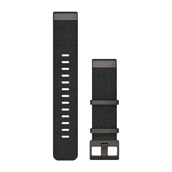 Garmin QuickFit 22mm ranneke, jakardikudottu musta nailon 010-12738-03