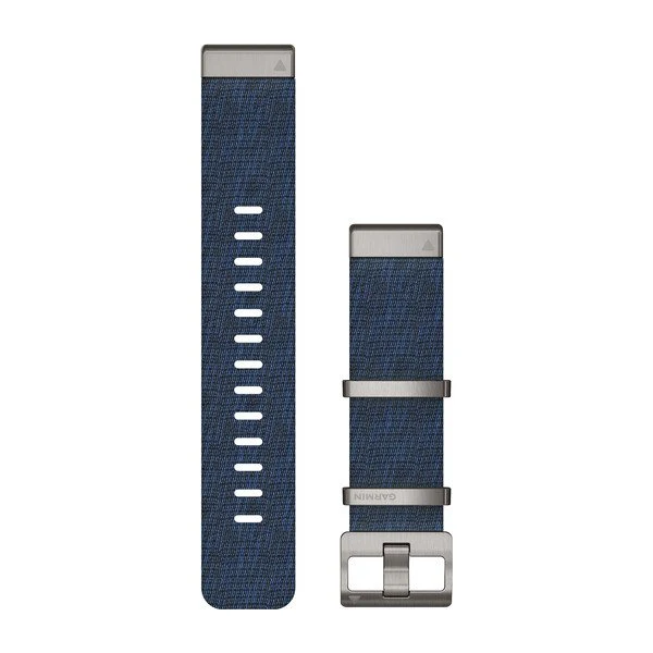 Garmin QuickFit 22mm ranneke, jakardikudottu sininen nailon 010-12738-02