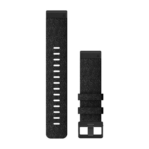 Garmin QuickFit 22mm ranneke, meleerattu musta nailon 010-12863-07