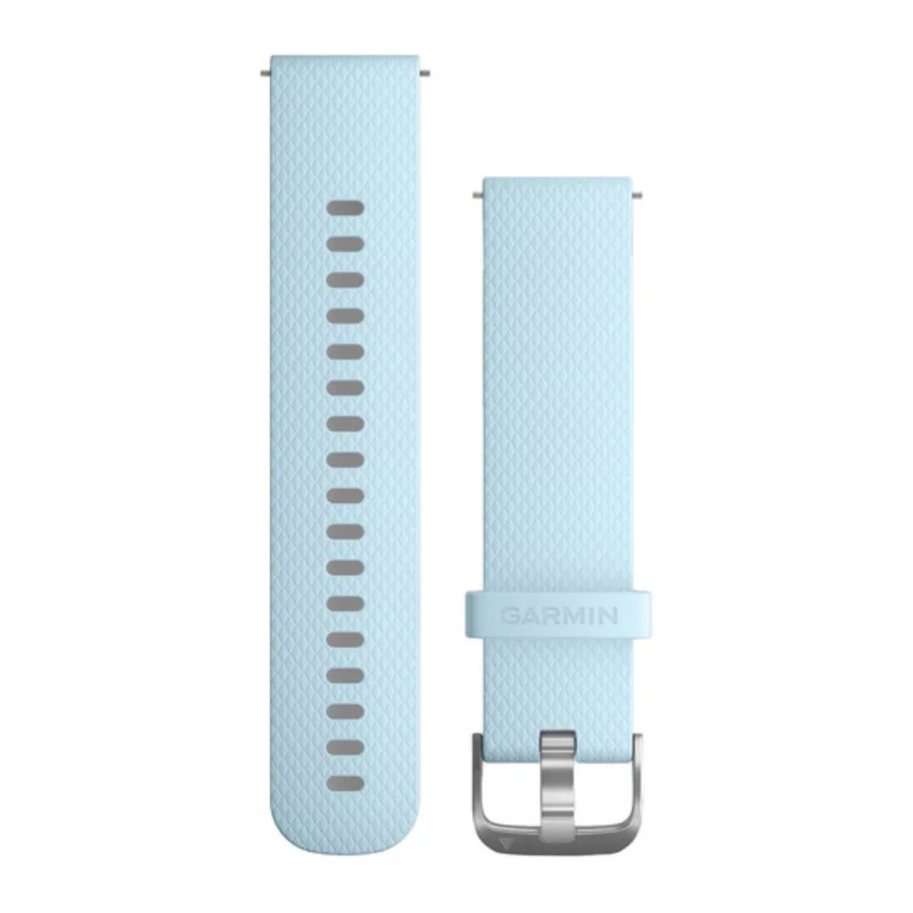 Garmin vaaleansininen Quick release -silikoniranneke 20mm, pikakiinnitys, 010-12561-01