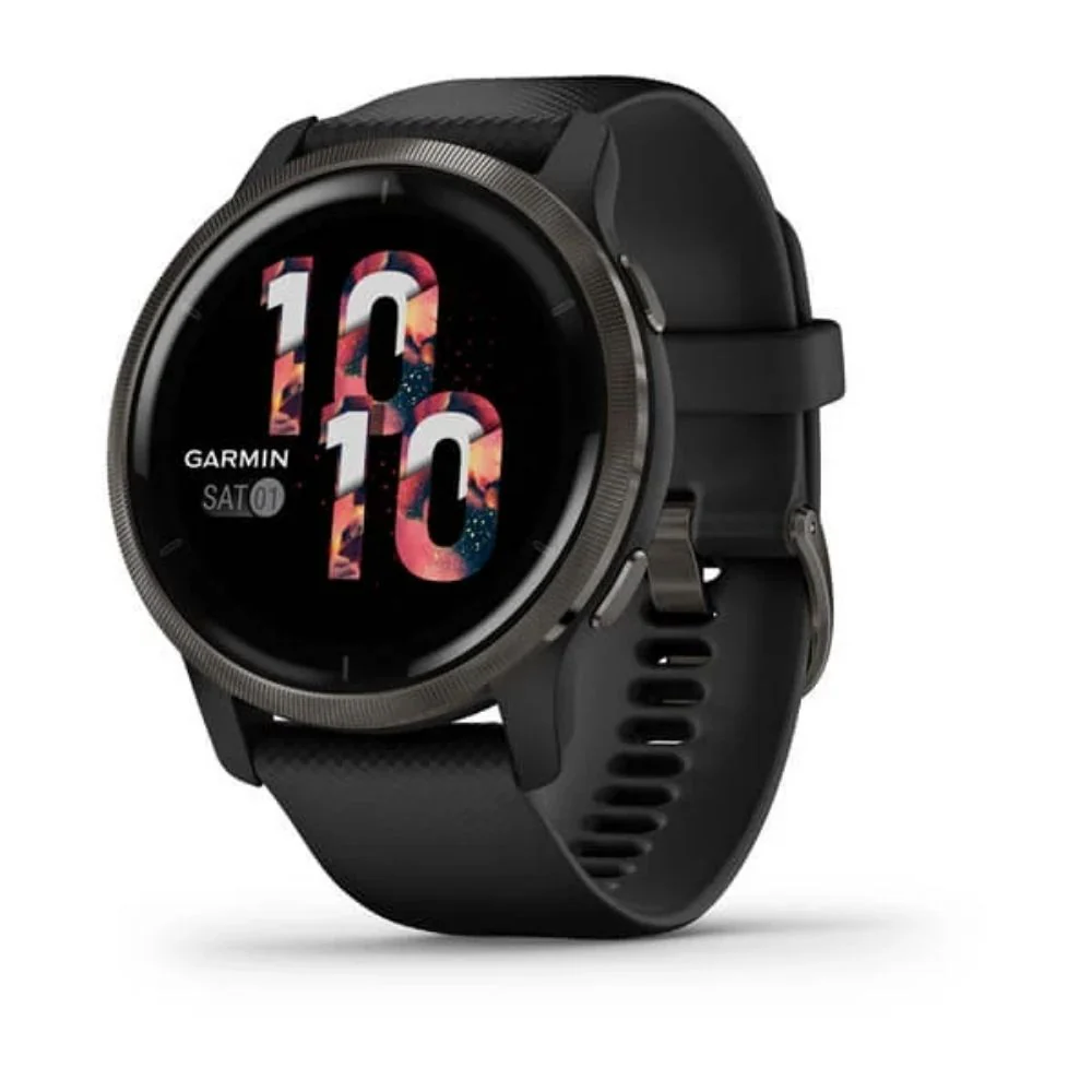 Garmin Venu 2 musta, Amoled GPS-älykello 010-02430-11