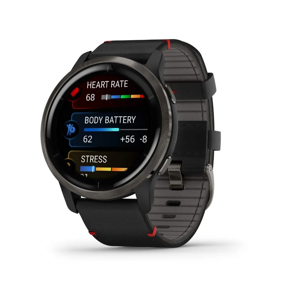 Garmin Venu 2 musta, Amoled GPS-älykello 010-02430-21