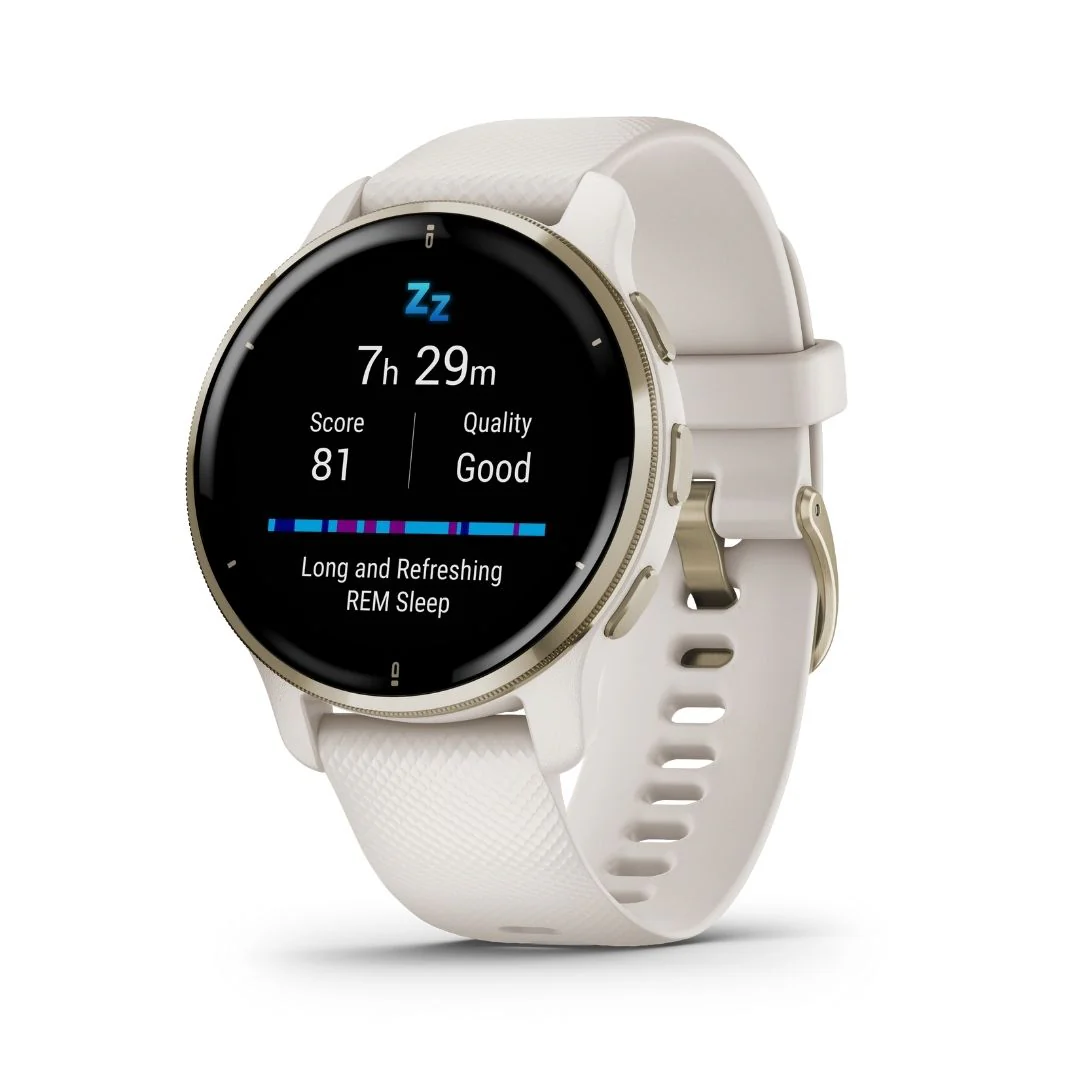 Garmin Venu 2 Plus vaalea kulta, Amoled GPS-älykello 010-02496-12