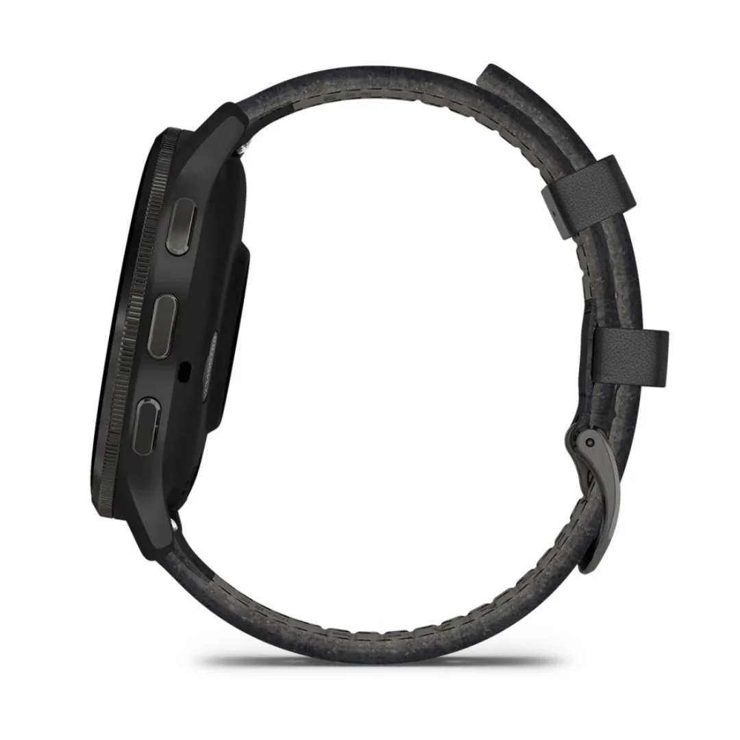 Garmin Venu 3 grafiitinharmaa ja musta nahkaranneke, Amoled GPS-älykello 010-02784-52 - Image 5