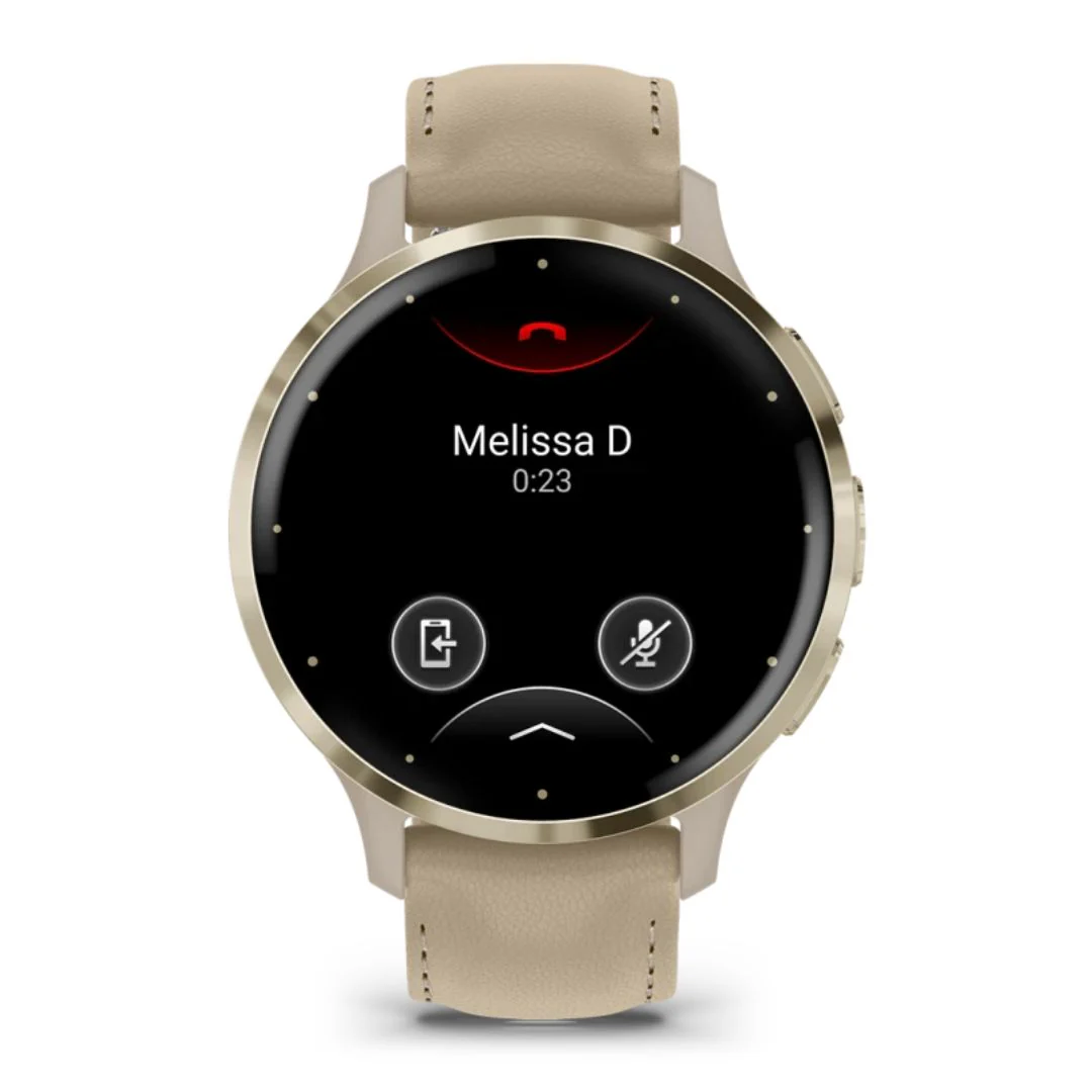 Garmin Venu 3S kullanväri ja viileän harmaa nahkaranneke, Amoled GPS-älykello 010-02785-55 - Image 2