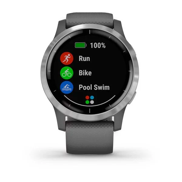Garmin Vivoactive 4 harmaa ja hopea 45 mm, monilajiälykello 010-02174-02 - Image 3