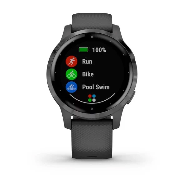 Garmin Vivoactive 4S musta ja tummanharmaa 40 mm, monilajiälykello 010-02172-12 - Image 2