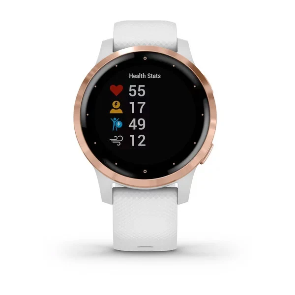 Garmin Vivoactive 4S valkoinen ja ruusukulta 40 mm, monilajiälykello 010-02172-22 - Image 2