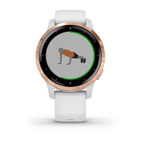 Garmin Vivoactive 4S valkoinen ja ruusukulta 40 mm, monilajiälykello 010-02172-22 - Image 4