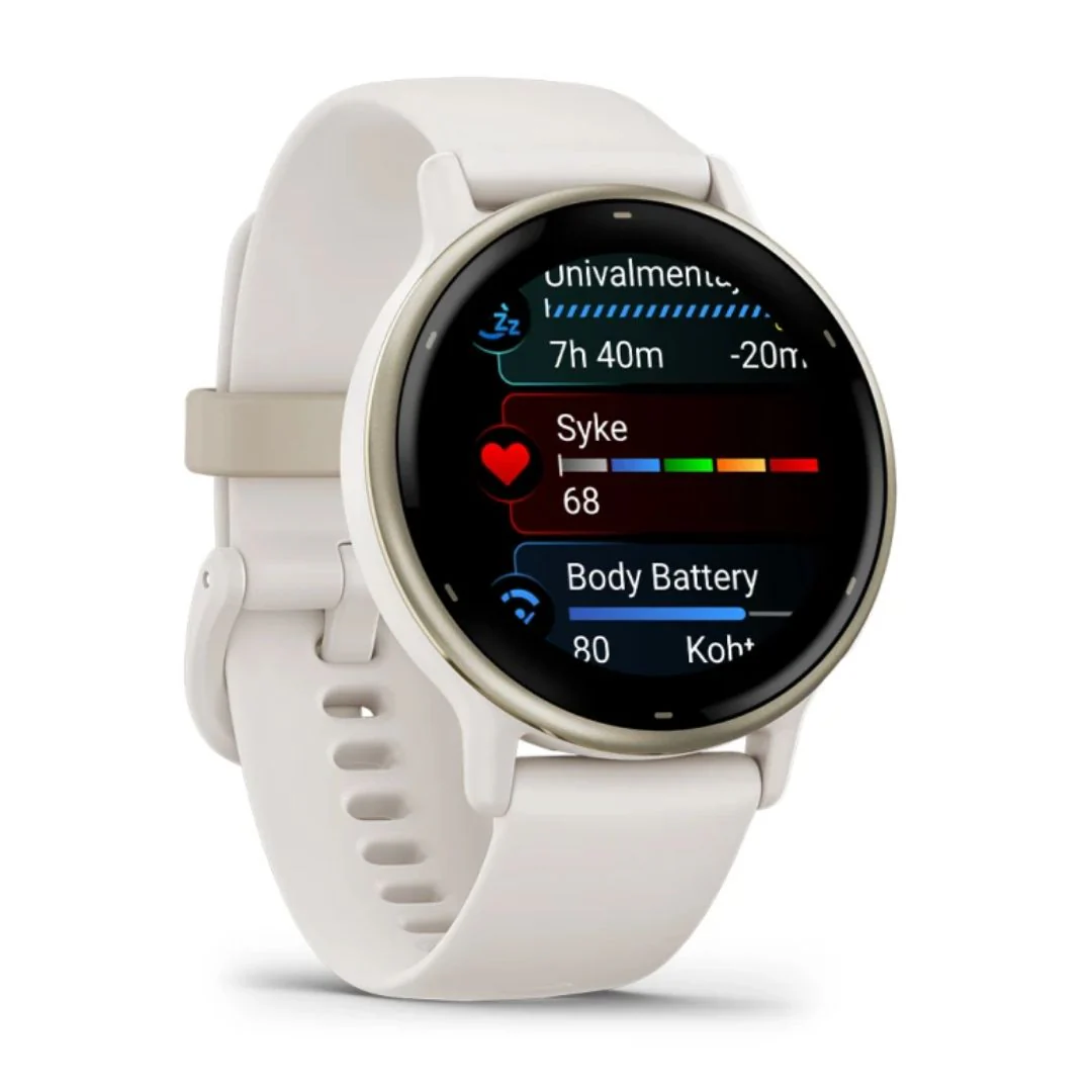 Garmin Vivoactive 5, vaalea kulta ja norsunluunvalkoinen, 42 mm, Amoled monilajiälykello 010-02862-11 - Image 3