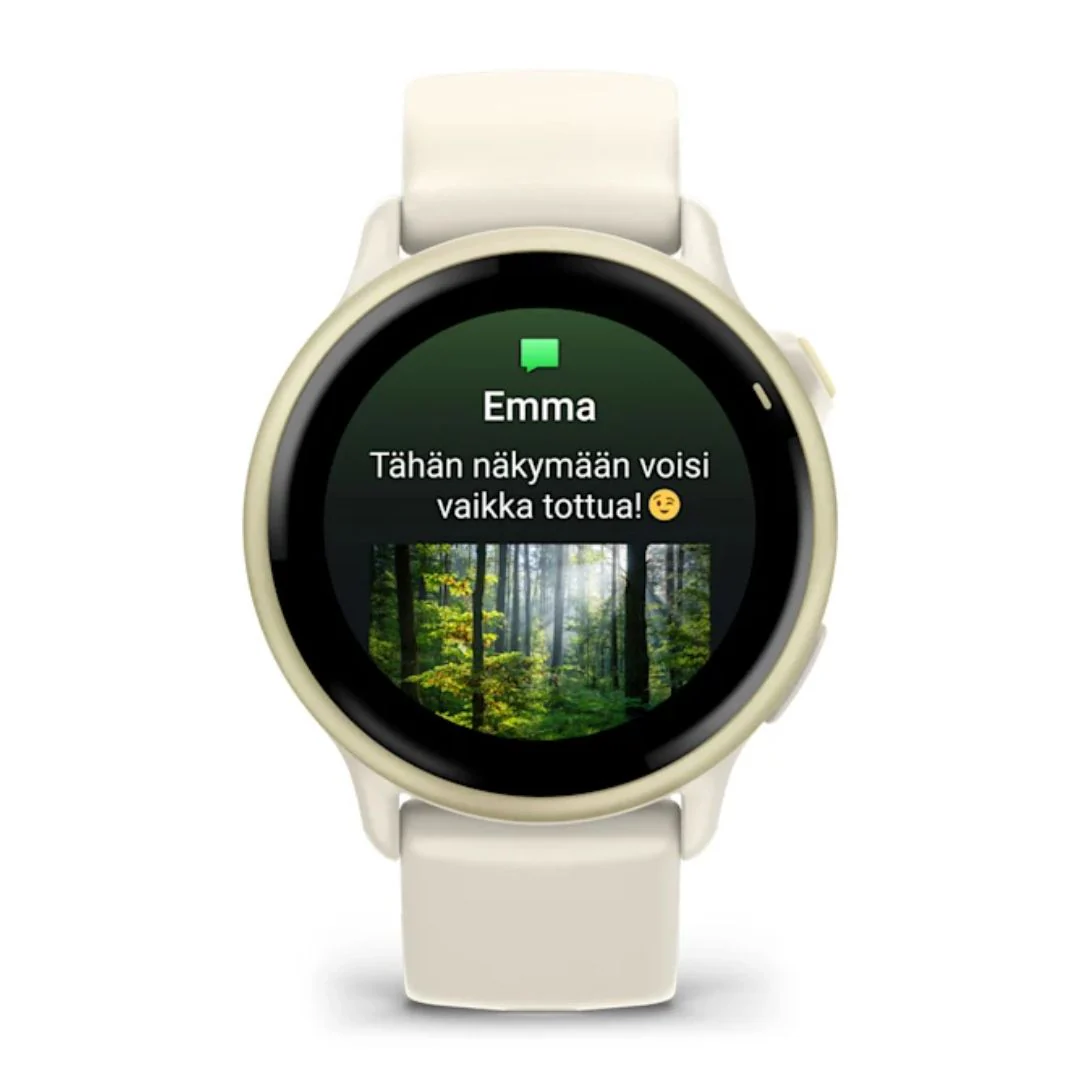 Garmin Vivoactive 6, vaalea kulta ja luunvärinen, 42 mm, Amoled monilajiälykello 010-02985-01 - Image 2