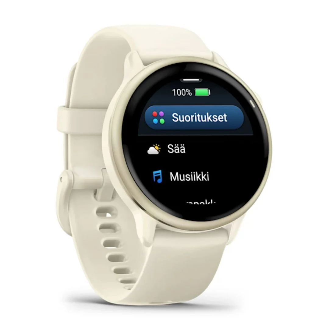 Garmin Vivoactive 6, vaalea kulta ja luunvärinen, 42 mm, Amoled monilajiälykello 010-02985-01 - Image 3