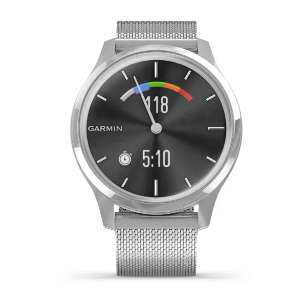 Garmin Vivomove Luxe hopea 42 mm, älykello 010-02241-03 - Image 7