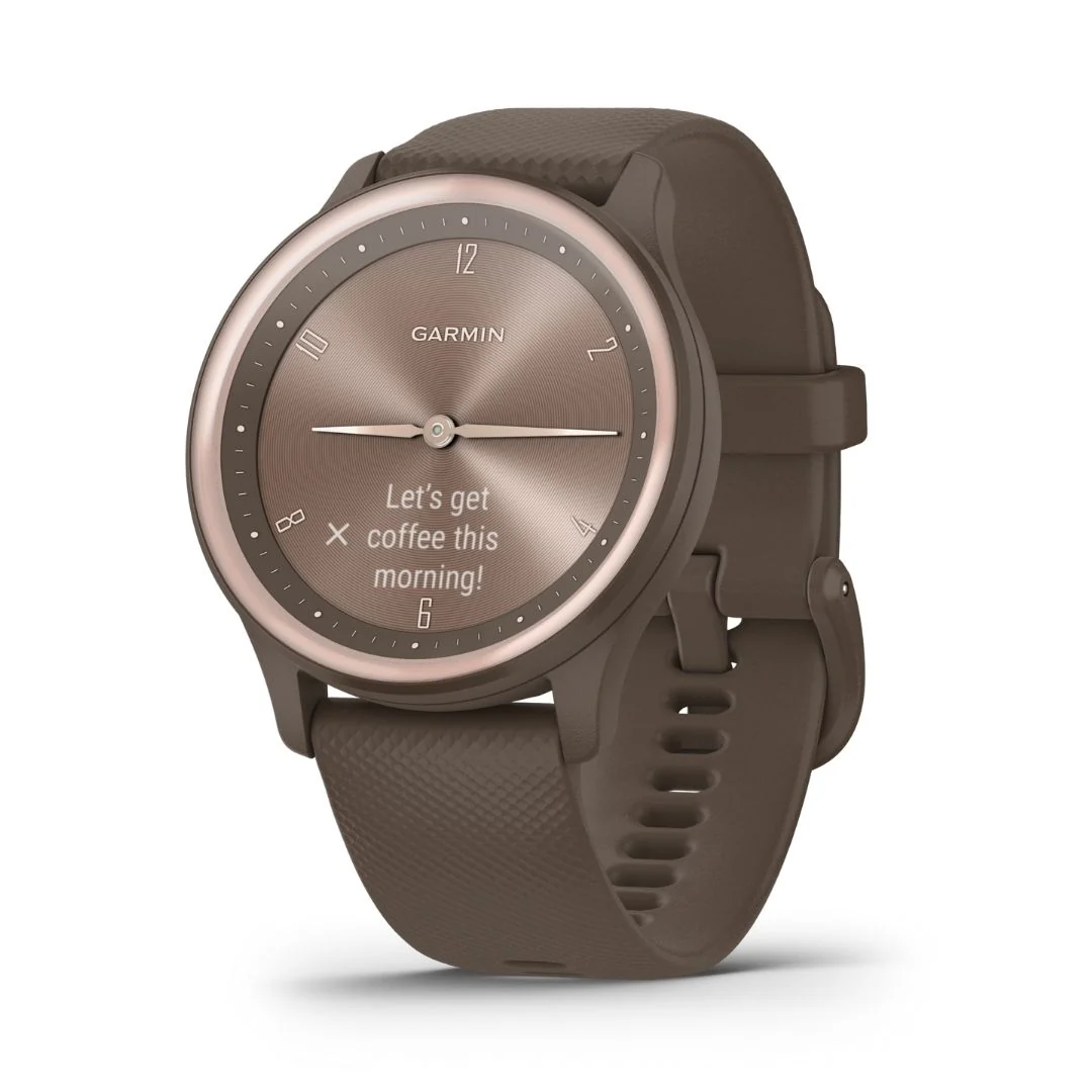 Garmin Vivomove Sport kaakao ja persikkakulta hybridiälykello 010-02566-02