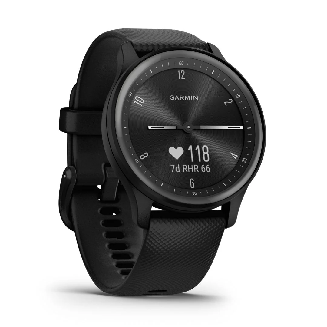 Garmin Vivomove Sport musta ja harmaa 40 mm, hybridiälykello 010-02566-00 - Image 3