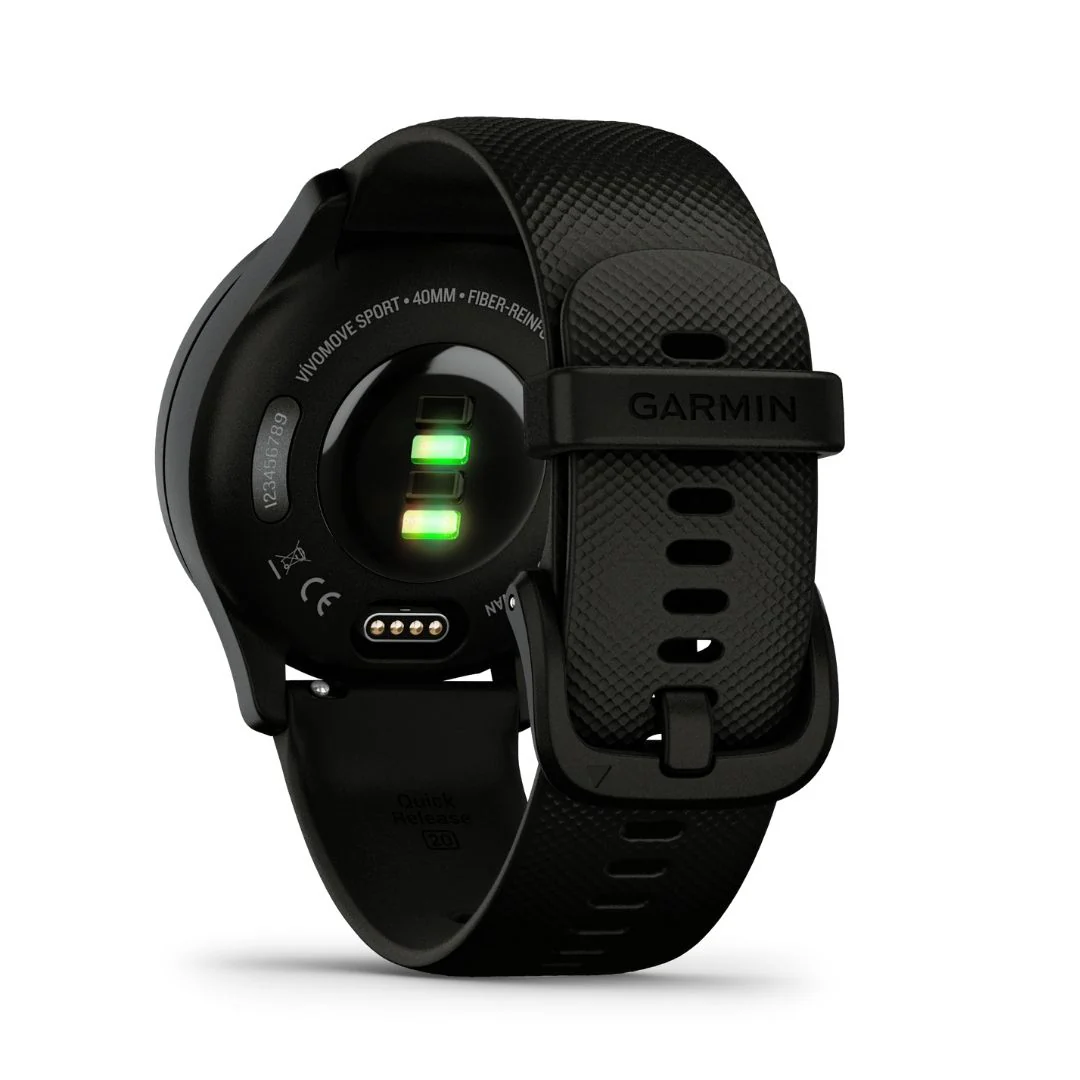 Garmin Vivomove Sport musta ja harmaa 40 mm, hybridiälykello 010-02566-00 - Image 5